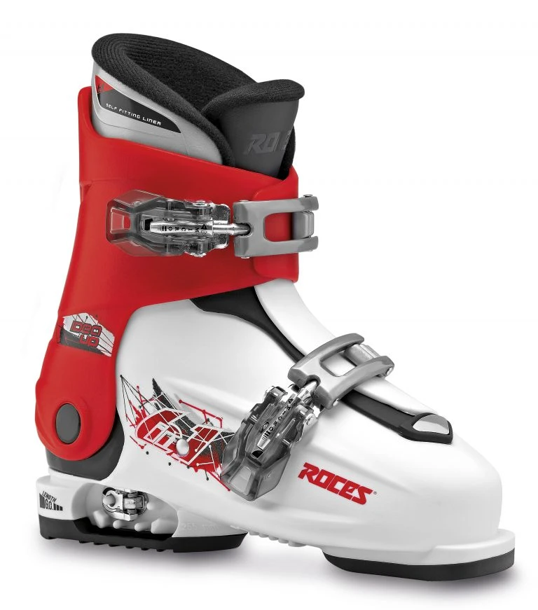 Roces IDEA Up White Red Black Verstelbare Kinderskischoenen 2 Roces IDEA Up White Red Black Verstelbare Kinderskischoenen - Afbeelding 2