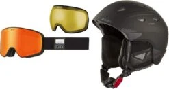 Cairn Maverick All Mountain Skihelm Dames Heren Zwart -Blizzard Winkel Shuffle black Magnitude Polarized mat black orange 1 768x408 1