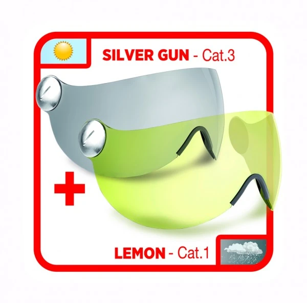 Bollé Backline Visor Witte Vizierhelm Met Verwisselbare Lens - Afbeelding 2