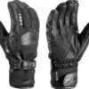 Leki Phase S Zwarte Leren Heren Skihandschoenen Trigger S