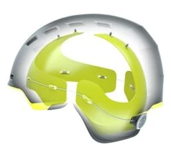 Head Radar Vizierhelm Black Lime Comfortabele Skihelm -Blizzard Winkel radar sphere