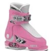 Roces IDEA Up Pink White In Grote Verstelbare Skischoenen