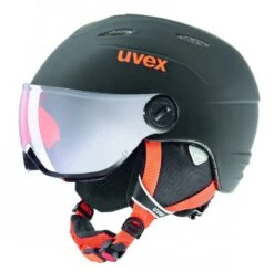 Uvex Junior Visor Pro Kindervizierhelm Black Orange
